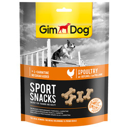 GimDog - Gimdog Sport Snacks Kümes Hayvanı L - Carnitinli Tahılsız Ödül Tableti 150 Gr