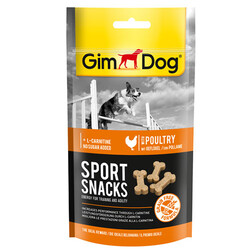 GimDog - Gimdog Sport Snacks Kümes Hayvanı L-Carnitinli Tahılsız Ödül Tableti 60 Gr