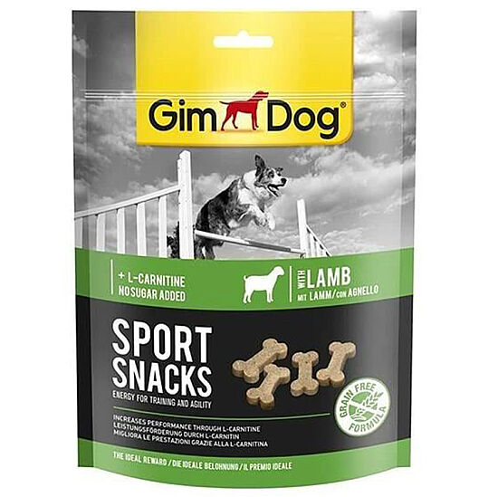 Gimdog Sport Snacks Kuzu L - Carnitinli Tahılsız Ödül Tableti 150 Gr - 1