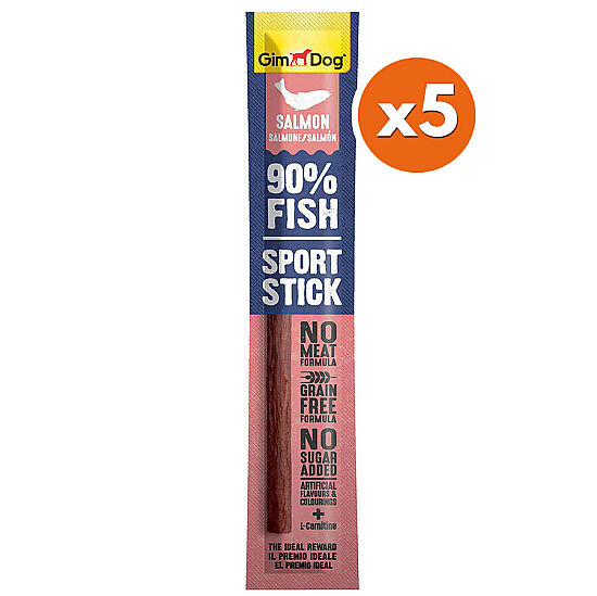 Gimdog Sport Stick Solmon Tahılsız Köpek Ödül Çubuğu 12 Gr x 5 Adet - 1