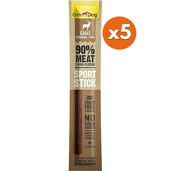 Gimdog Sport Sticks Av Etli Tahılsız Köpek Ödül Çubuğu 12 Gr x 5 Adet - 1