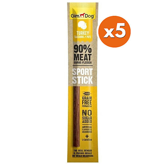 Gimdog Sport Sticks Hindi Etli Tahılsız Köpek Ödül Çubuğu 12 Gr x 5 Adet - 1