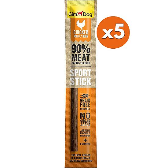 Gimdog Sport Sticks Tavuk Etli Tahılsız Köpek Ödül Çubuğu 12 Gr x 5 Adet - 1