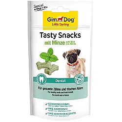 GimDog Tasty Snack Dental Diş Sağlığı Naneli Tahılsız Köpek Ödül Tableti 40 Gr - GimDog
