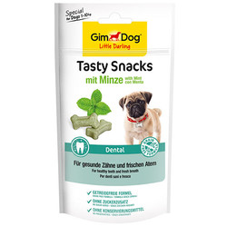 GimDog - GimDog Tasty Snack Dental Diş Sağlğı Naneli Tahılsız Köpek Ödül Tableti 40 Gr