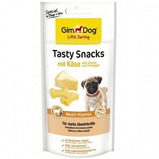 Gimdog Tasty Snacks Peynirli Multivitamin Tahılsız Köpek Ödülü 40 Gr - 1