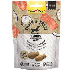 Gimdog Train Trait Somon ve Hindistan Cevizi Köpek Ödülü 125 Gr - GimDog