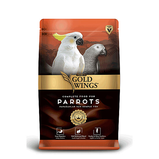 Gold Wings Premium Papağanlar için Komple Yem 1000 Gr - 1