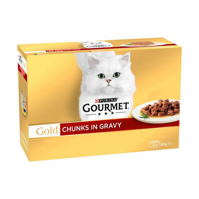 Gourmet Gold Box Sos İçerisinde Parça Seri Kedi Yaş Maması 85 Gr x 12 Adet ( 12 Al 9 Öde)
