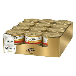 Gourmet Gold Kıyılmış Sığır Etli Kedi Maması 85 Gr x 24 Adet - Gourmet