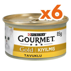 Gourmet Gold Kıyılmış Tavuklu Konserve Kedi Maması 85 Gr x 6 Adet - 7