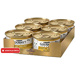 Gourmet Gold Kıyılmış Tavuklu Konserve Kedi Maması 85 Gr x 6 Adet - Gourmet