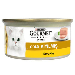 Gourmet - Gourmet Gold Kıyılmış Tavuklu Konserve Kedi Maması 85 Gr