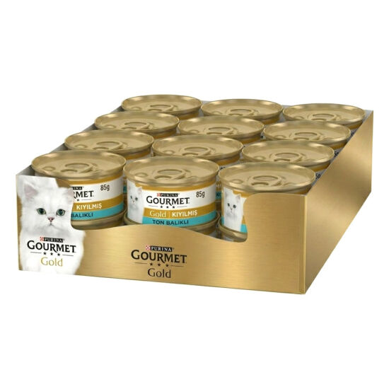 Gourmet Gold Kıyılmış Ton Balıklı Kedi Konservesi 85 Gr x 24 Adet - 1