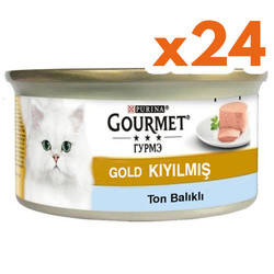 Gourmet - Gourmet Gold Kıyılmış Ton Balıklı Kedi Konservesi 85 Gr - (24 Adet)