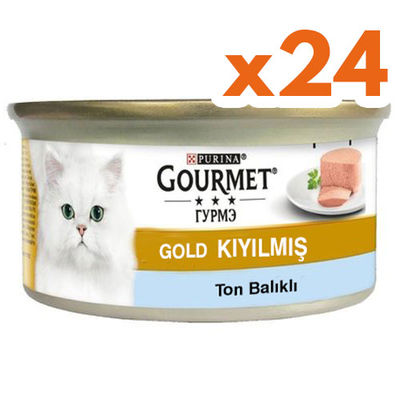 Gourmet Gold Kıyılmış Ton Balıklı Kedi Konservesi 85 Gr - (24 Adet)