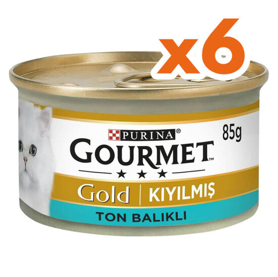 Gourmet Gold Kıyılmış Ton Balıklı Kedi Konservesi 85 Gr x 6 Adet - 1