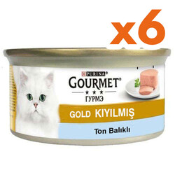 Gourmet - Gourmet Gold Kıyılmış Ton Balıklı Kedi Konservesi 85 Gr x 6 Adet