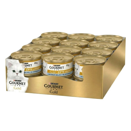 Gourmet Gold Okyanus Balıklı ve Sebzeli Kedi Maması 85 Gr x 24 Adet - 1