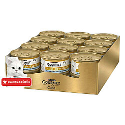 Gourmet Gold Okyanus Balıklı ve Sebzeli Kedi Maması 85 Gr x 24 Adet - Gourmet