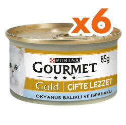 Gourmet Gold Okyanus Balıklı ve Sebzeli Kedi Maması 85 Gr x 6 Adet - Gourmet