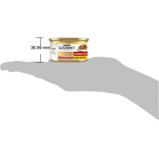 Gourmet Gold Parça Etli Soslu Somon ve Tavuk Kedi Konservesi 85 Gr x 6 Adet - 7