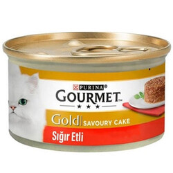 Gourmet - Gourmet Gold Savoury Cake Sığır Eti Kedi Konservesi 85 Gr