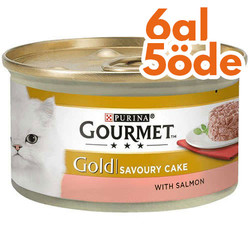 Gourmet - Gourmet Gold Savoury Cake Somonlu Kedi Konservesi 85 Gr - 6 Al 5 Öde