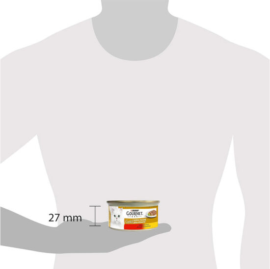 Gourmet Gold Soslu Sığır Etli Tavuklu Kedi Konservesi 85 Gr - 4