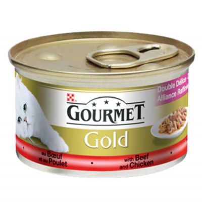 Gourmet Gold Soslu Sığır Etli Tavuklu Kedi Konservesi 85 Gr