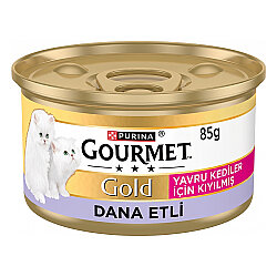 Gourmet Kitten Gold Kıyılmış Dana Etli Yavru Kedi Maması 85 Gr x 12 Adet - 3