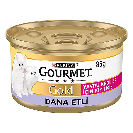 Gourmet Kitten Gold Kıyılmış Dana Etli Yavru Kedi Maması 85 Gr x 12 Adet - 3