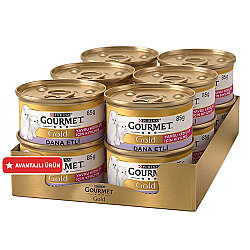 Gourmet Kitten Gold Kıyılmış Dana Etli Yavru Kedi Maması 85 Gr x 12 Adet - Gourmet
