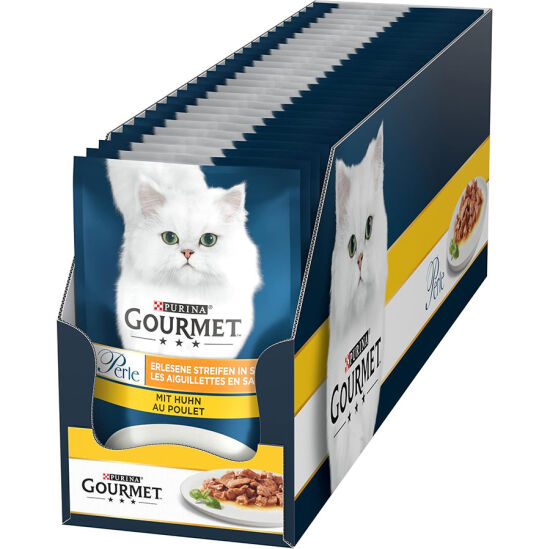 Gourmet Perle Box Izgara Tavuklu Yaş Kedi Maması 85 Gr - 26 Adet - 1