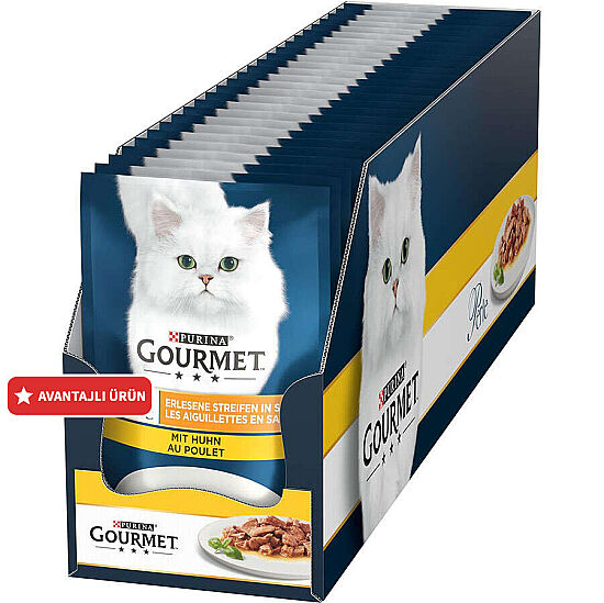 Gourmet Perle Box Izgara Tavuklu Yaş Kedi Maması 85 Gr - 26 Adet - 1