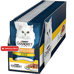 Gourmet Perle Box Izgara Tavuklu Yaş Kedi Maması 85 Gr - 26 Adet - Gourmet