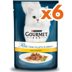 Gourmet Perle Izgara Tavuklu Yaş Kedi Maması 85 Gr x 6 Adet - Gourmet
