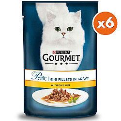 Gourmet Perle Izgara Tavuklu Yaş Kedi Maması 85 Gr x 6 Adet - Gourmet