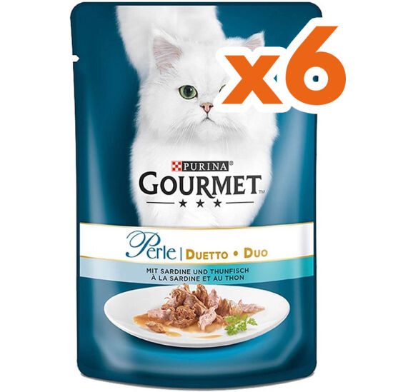Gourmet Perle Izgara Ton Balıklı Yaş Kedi Maması 85 Gr x 6 Adet - 1
