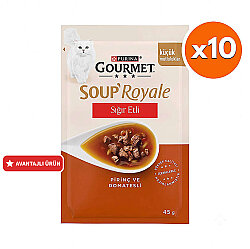 Gourmet Soup Royale Sığır Etli Kedi Çorbası 45 Gr x 10 Adet - Gourmet