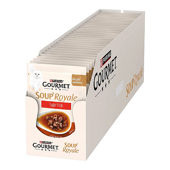 Gourmet Soup Royale Sığır Etli Kedi Çorbası 45 Gr x 30 Adet - 1