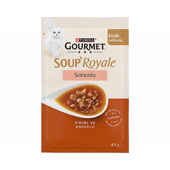 Gourmet Soup Royale Somonlu Kedi Çorbası 45 Gr - 1