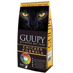 Guupy - Guupy Tavuk Etli Yetişkin Kedi Maması 15 Kg