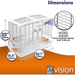 Hagen Vision L01 Modern Geniş Kuş Kafesi - 4