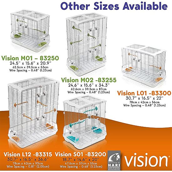 Hagen Vision L01 Modern Geniş Kuş Kafesi - 6