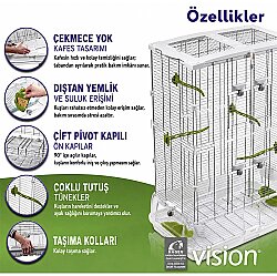 Hagen Vision M02 Modern Kuş Kafesi - 8