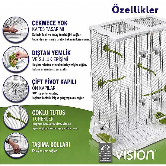 Hagen Vision M02 Modern Kuş Kafesi - 8