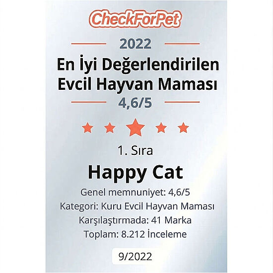 Happy Cat Atlantic Lachs Somonlu Kedi Maması 10 Kg - 7
