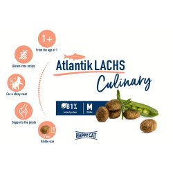 Happy Cat Atlantic Lachs Somonlu Kedi Maması 4 Kg - 4