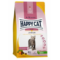 Happy Cat Junior Kümes Hayvanlı Yavru Kedi Maması 4 Kg + 2 Adet Happy Cat 100 Gr - Thumbnail